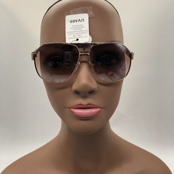 Lion Fashion Eyewear Women's Brown and Orange Sunglasses UV400 Item D-1 - Picture 3 of 11